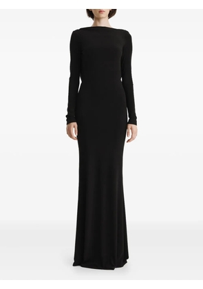 2310 STUDIO cowl-back maxi dress - Black