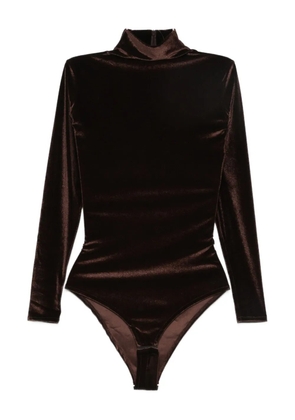 Atu Body Couture Mermaid velvet bodysuit - Brown