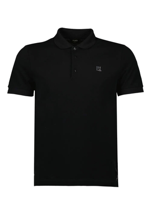 FENDI cotton polo shirt - Black