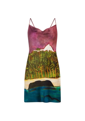 Donde Esteban La Sierra mini dress - Green