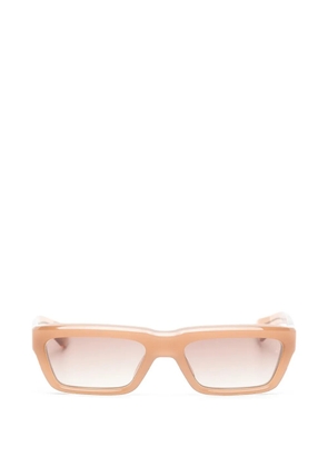 Jacques Marie Mage rectangle-frame sunglasses - Neutrals