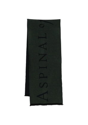 Aspinal Of London bi-colour merino scarf - Green