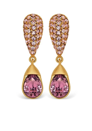 Oscar de la Renta Pavé Drop earrings - Gold
