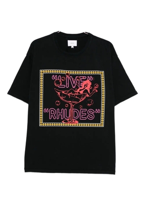 RHUDE graphic-print T-shirt - Black