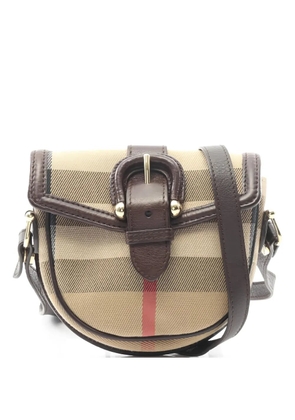 Burberry Pre-Owned 2000s buckle-detail crossbody bag - Neutrals