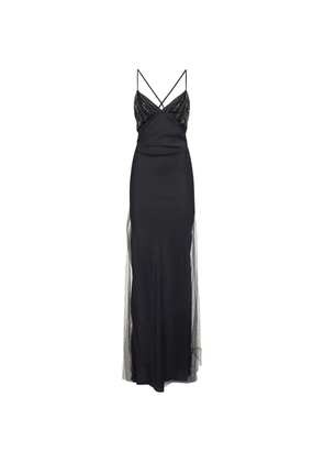 Alina V-neck maxi dress - Black