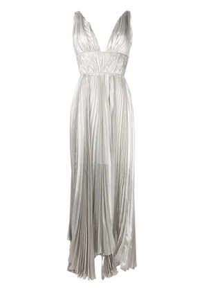 Maria Lucia Hohan V-neck sleeveless dress - Silver