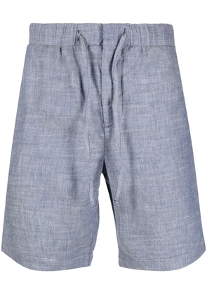 Frescobol Carioca linen-cotton deck shorts - Blue