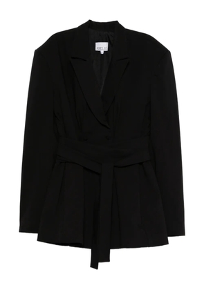 AXEL 113 Jacqueline belted cinched blazer - Black