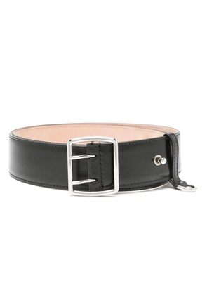 Alexander McQueen buckle-fastening leather belt - Black