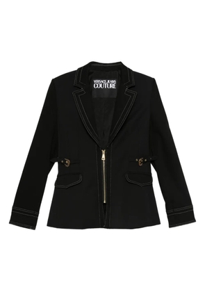 Versace Jeans Couture zip-up fitted jacket - Black