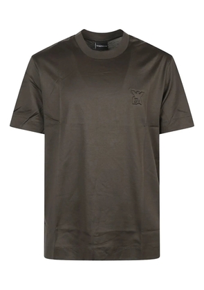 Emporio Armani embossed-logo T-shirt - Green