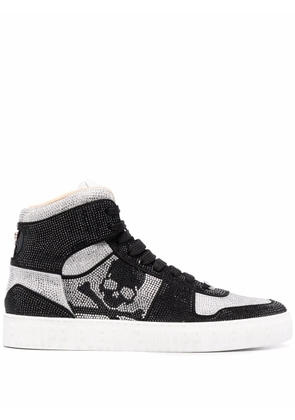 Philipp Plein Strass hi-top sneakers - Black