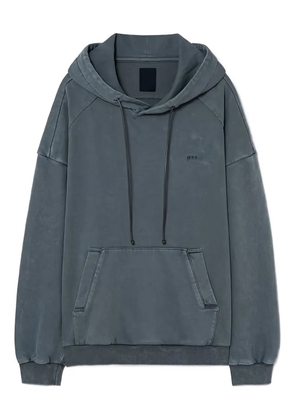 Juun.J slogan-print hoodie - Green