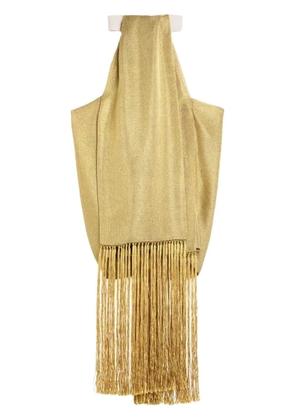 Zeus+Dione fringed top - Gold