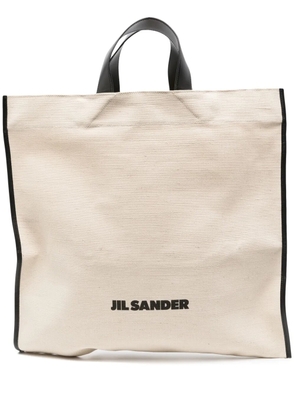 Jil Sander logo-print tote bag - Neutrals