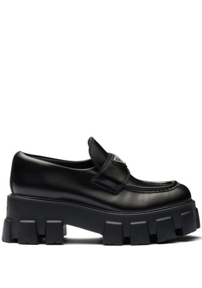 Prada 55mm Monolith leather loafers - Black