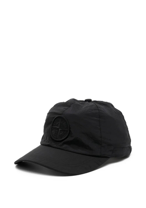 Stone Island embroidered-logo baseball cap - Black