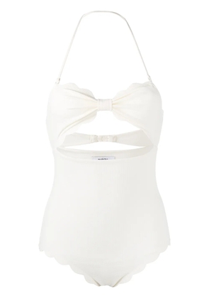 Marysia scalloped-edge one piece - White