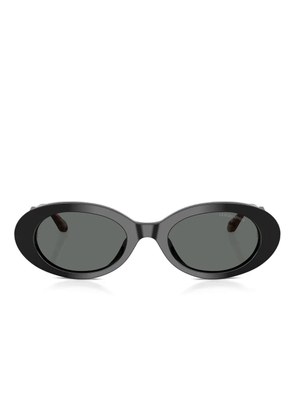 Giorgio Armani oval-frame sunglasses - Black