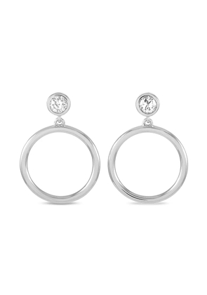 LB Exclusive 14K white gold diamond earrings - Silver