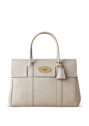 Mulberry Bayswater grain-leather tote bag - Neutrals