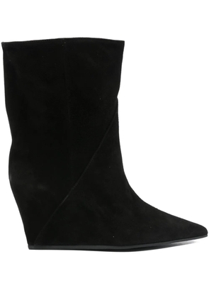 Vic Matie 80mm suede boots - Black