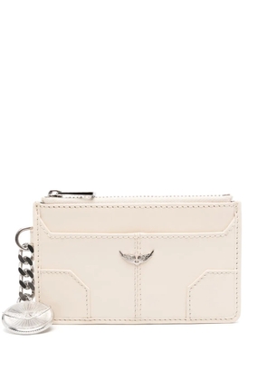 Zadig&Voltaire Sunny leather card holder - Neutrals