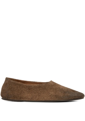 Marsèll Coltellaccio suede ballet flats - Brown