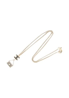 CHANEL Pre-Owned 1986-1988s matelasse-bag necklace - Gold