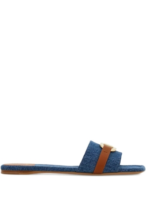 Ferragamo Gancini slides - Blue