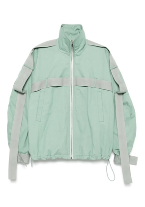 The Attico strap-detailing bomber jacket - Green
