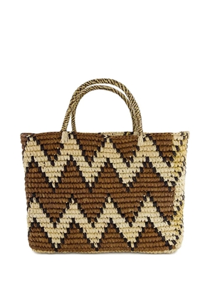 Sensi Studio Split Personality canasta straw tote bag - Neutrals