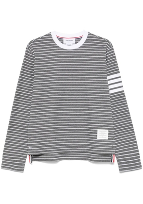 Thom Browne 4-Bar stripe long-sleeve T-shirt - Grey