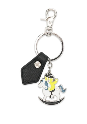 Vivienne Westwood Rocking Horse teddy keyring - Silver