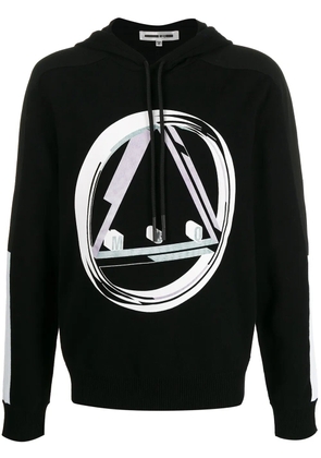 McQ Swallow graphic print hoodie - Black