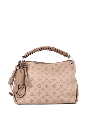 Louis Vuitton Pre-Owned Braided Handle Beaubourg Mahina Leather MM hobo bag - Neutrals