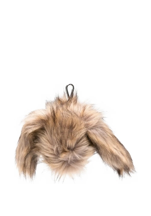 Simone Rocha faux-fur coin purse - Brown
