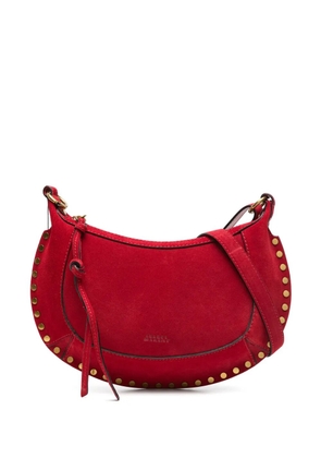 ISABEL MARANT Oskan Moon suede shoulder bag - Red