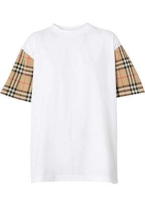 Burberry Vintage Check-sleeve T-shirt - White