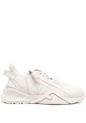 FENDI logo-print sneakers - Neutrals