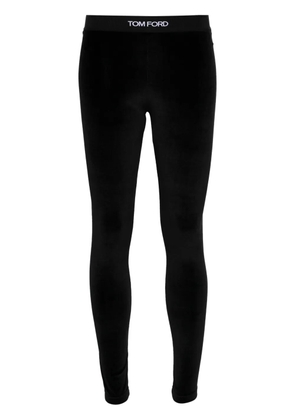 TOM FORD logo-waist leggings - Black