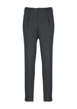 Incotex pleated virgin-wool trousers - Grey