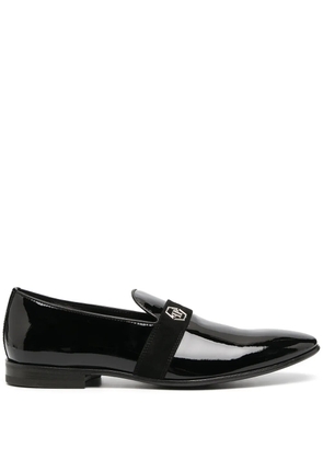 Philipp Plein Hexagon plaque loafers - Black