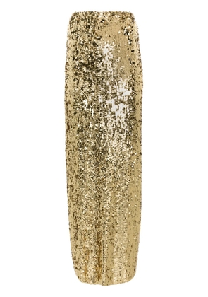 Atu Body Couture sequin-embellished maxi skirt - Gold