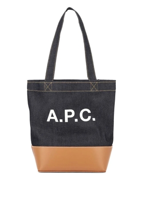 A.P.C. Axelle logo tote bag - Blue