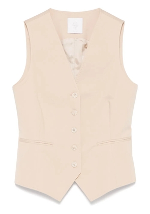 Eleventy gabardine waistcoat - Neutrals