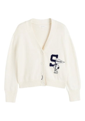 Chinti & Parker x Peanuts Snoopy varsity cardigan - Neutrals