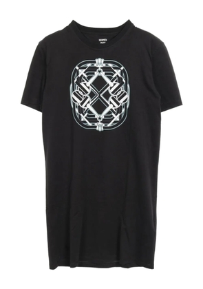 Hermès Pre-Owned 2000s cartouche print T-shirt dress - Black