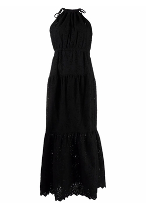 Michael Kors embroidered cotton maxi dress - Black